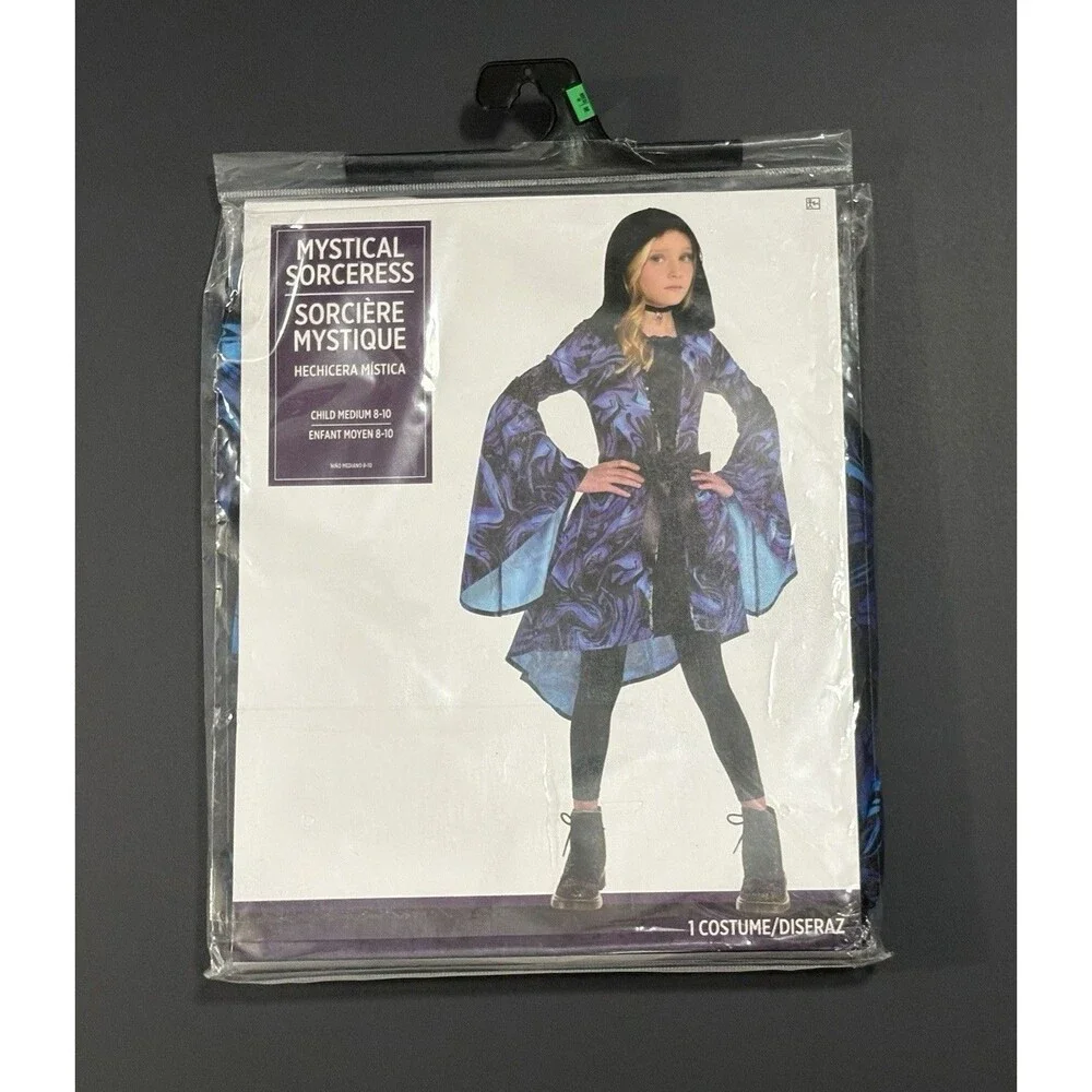 Mystical Sorceress Child Costume Halloween/Dress Up BDay Party Size M 8-10 NEW